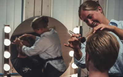 Josefine sminkade på dystopisk filmproduktion